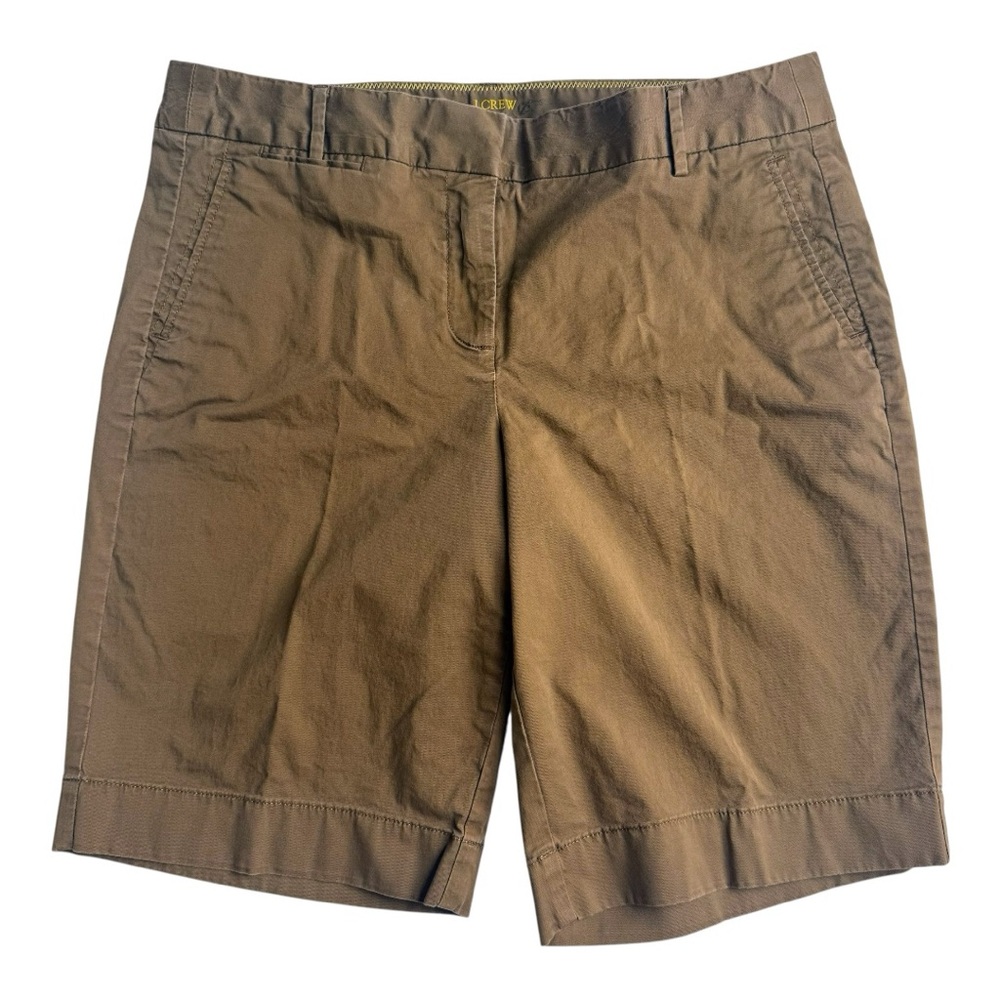 J. Crew Brown Bermuda Shorts Versatile Cotton Twill